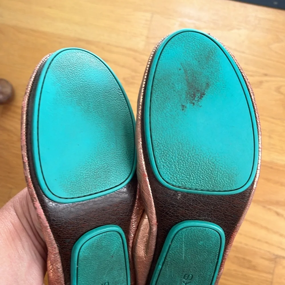 Tieks copper penny ballet flats size 8